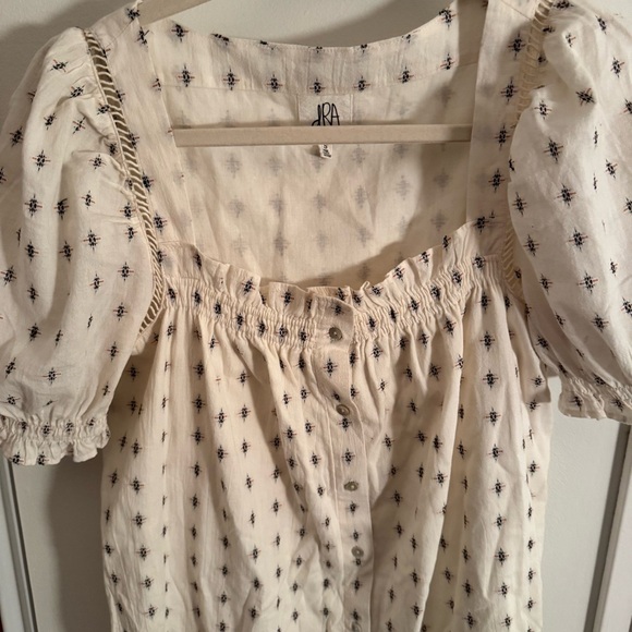 ANTHROPOLOGIE X DRA puff sleeve boho farm girl dress - Picture 2 of 5